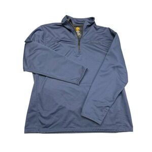 Timberland Fleece Pullover Men's XL Blue Quarter Zip Jacket‎ Outdoor Layer Warm